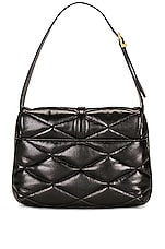 Saint Laurent Le 57 Hobo Bag in Nero, view 3, click to view large image.