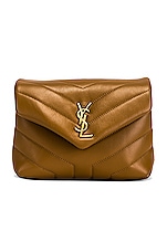 Saint Laurent Toy Loulou Crossbody Bag in Naturel Dark, view 1, click to view large image.