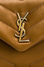 Saint Laurent Toy Loulou Crossbody Bag in Naturel Dark, view 7, click to view large image.