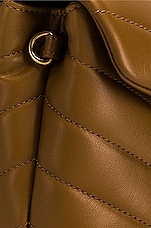 Saint Laurent Toy Loulou Crossbody Bag in Naturel Dark, view 8, click to view large image.