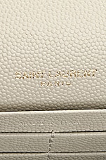 Saint Laurent Classic Chain Wallet Bag in Crema Soft, view 7, click to view large image.