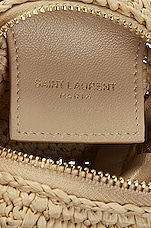 Saint Laurent Jamie Charm Keyring in Natural Beige, view 5, click to view large image.
