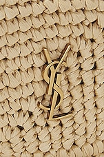 Saint Laurent Jamie Charm Keyring in Natural Beige, view 6, click to view large image.
