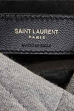 Saint Laurent Toy Puffer Jersey Bag in Grey Cloud & Grey Cloud, view 7, click to view large image.
