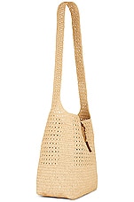 Saint Laurent Fantaisie Hobo Bag in Naturale & Brick, view 4, click to view large image.
