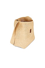 Saint Laurent Fantaisie Hobo Bag in Naturale & Brick, view 5, click to view large image.