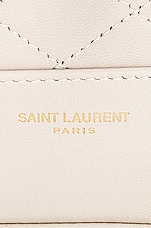 Saint Laurent Seau Matelasse Bucket Bag in Crema Soft, view 7, click to view large image.