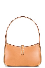 Saint Laurent Micro Le 5 A 7 Hobo Bag in Vintage Brown, view 3, click to view large image.