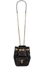 Saint Laurent Nano Bucket Bag in Nero, view 1, click to view large image.
