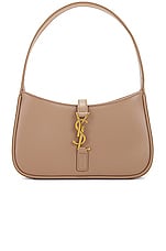 Saint Laurent Mini 5 A 7 Hobo Bag in Rosy Sand, view 1, click to view large image.