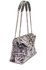 Saint Laurent Small Puffer Chain Bag in Iron Grey, view 4, click to view large image.