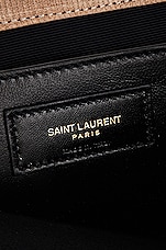 Saint Laurent Medium Envelope Chain Bag in Greyish Brown, view 7, click to view large image.