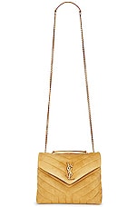 Saint Laurent Small Monogramme Loulou Bag in Light Char, view 6, click to view large image.