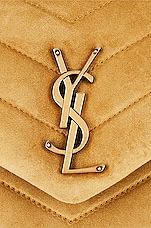 Saint Laurent Small Monogramme Loulou Bag in Light Char, view 8, click to view large image.