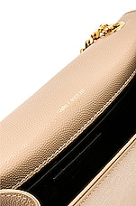 Saint Laurent Small Kate Chain Bag in Dark Beige, view 7, click to view large image.