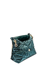 Saint Laurent Small Puffer Chain Bag in Bright Emerald, view 5, click to view large image.