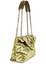 Saint Laurent Small Puffer Chain Bag in Light Avocado, view 4, click to view large image.