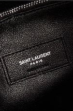 Saint Laurent Medium Le 5 A 7 Supple Hobo Bag in Nero, view 6, click to view large image.