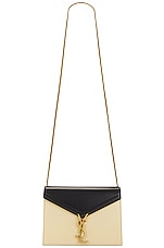 Saint Laurent Cassandra Chain Bag in Neor & Burro, view 6, click to view large image.