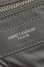 Saint Laurent 5a7 Crossbody Bag in Grey & Green, view 6, click to view large image.