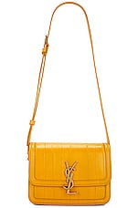 Saint Laurent Solferino Satchel Bag in Mimosa Yellow, view 1, click to view large image.