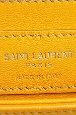 Saint Laurent Solferino Satchel Bag in Mimosa Yellow, view 6, click to view large image.