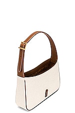 Saint Laurent Le 5a7 Hobo Bag in Greggio & Brick, view 5, click to view large image.