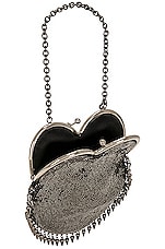 Saint Laurent Mini Heart Bag in Dark Rutenio, view 5, click to view large image.