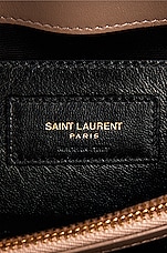 Saint Laurent Medium College Chain Bag in Taupe, view 7, click to view large image.