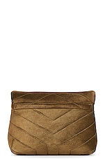Saint Laurent Toy Loulou Bag in Loden Green, view 4, click to view large image.