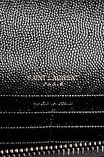 Saint Laurent Cassandra Envelope Chain Wallet Bag in Noir, view 7, click to view large image.