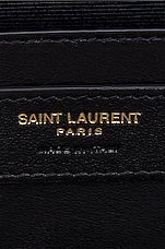 Saint Laurent Medium Envelope Bag in Dark Beige, view 7, click to view large image.