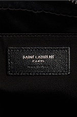 Saint Laurent Medium Lou Bag With Pocket in Nero, view 6, click to view large image.