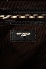 Saint Laurent Le Monogramme 48h Duffle Bag in Chocolate, Khaki & Burgundy, view 7, click to view large image.