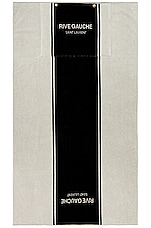 Saint Laurent Shopping Tote in Nero, & Bianco, view 8, click to view large image.