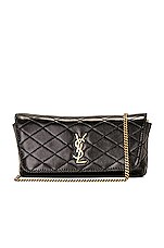 Saint Laurent Gaby Chain Phone Holder Bag in Nero | FWRD