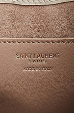 Saint Laurent Mini Le 5 A 7 Pouch Bag in Crema Soft, view 5, click to view large image.