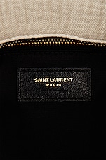 Saint Laurent Small Puffer Chain Bag in Vanilla Ice, view 7, click to view large image.