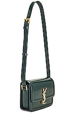 Saint Laurent Small Solferino Satchel Bag in Mediterranean Blue, view 4, click to view large image.