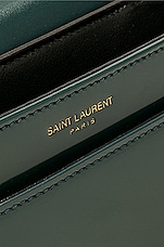 Saint Laurent Small Solferino Satchel Bag in Mediterranean Blue, view 6, click to view large image.