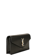 Saint Laurent Chain Wallet Tri Metal Bag in Nero, view 4, click to view large image.