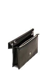 Saint Laurent Chain Wallet Tri Metal Bag in Nero, view 5, click to view large image.