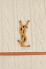 Saint Laurent Medium Niki Chain Bag in Soy Milk & Brown Gold, view 8, click to view large image.