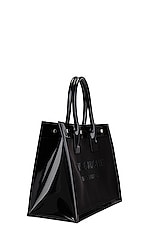Saint Laurent Small Rive Gauche Tote Bag in Nero, view 4, click to view large image.
