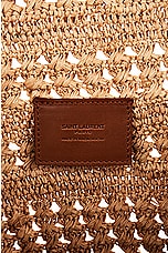 Saint Laurent Medium Panier Souple Bag in Naturale & Brick, view 6, click to view large image.