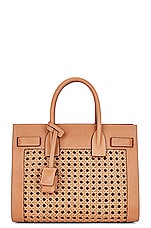 Saint Laurent Baby Sac De Jour Bag in Brown Gold, view 3, click to view large image.