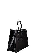 Saint Laurent Rive Gauche Tote Bag in Nero, view 4, click to view large image.