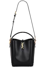 Saint Laurent Le 24 Bucket Bag in Nero, view 1, click to view large image.