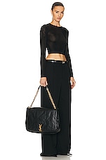 Saint Laurent Jamie 4.3 Chain Bag in Nero, view 2, click to view large image.