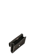 Saint Laurent Small Envelope Wallet in Nero, view 4, click to view large image.